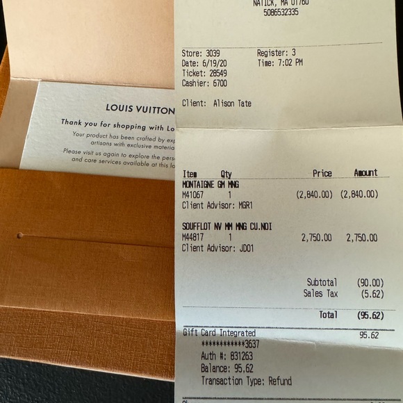 Authentic Louis Vuitton soufflot mm - Picture 6 of 7